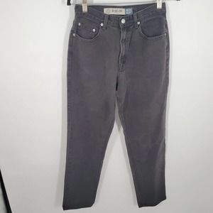 Vintage GAP women SZ 10 26 Black Classic Fit Straight Leg High Rise Denim Mom